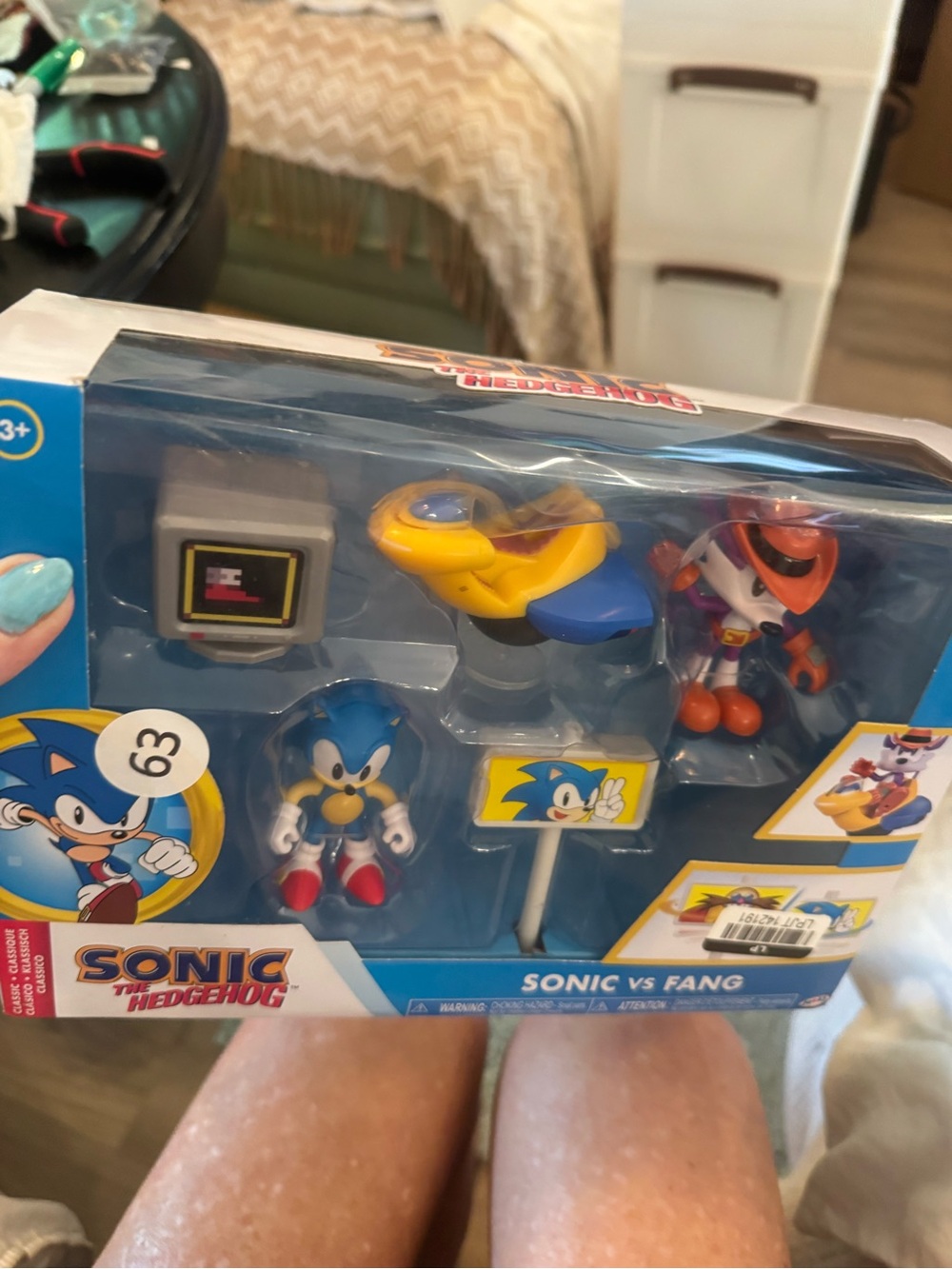 Sonic the Hedgehog "Sonic vs Fang" Playset - Blue, Red, Yellow